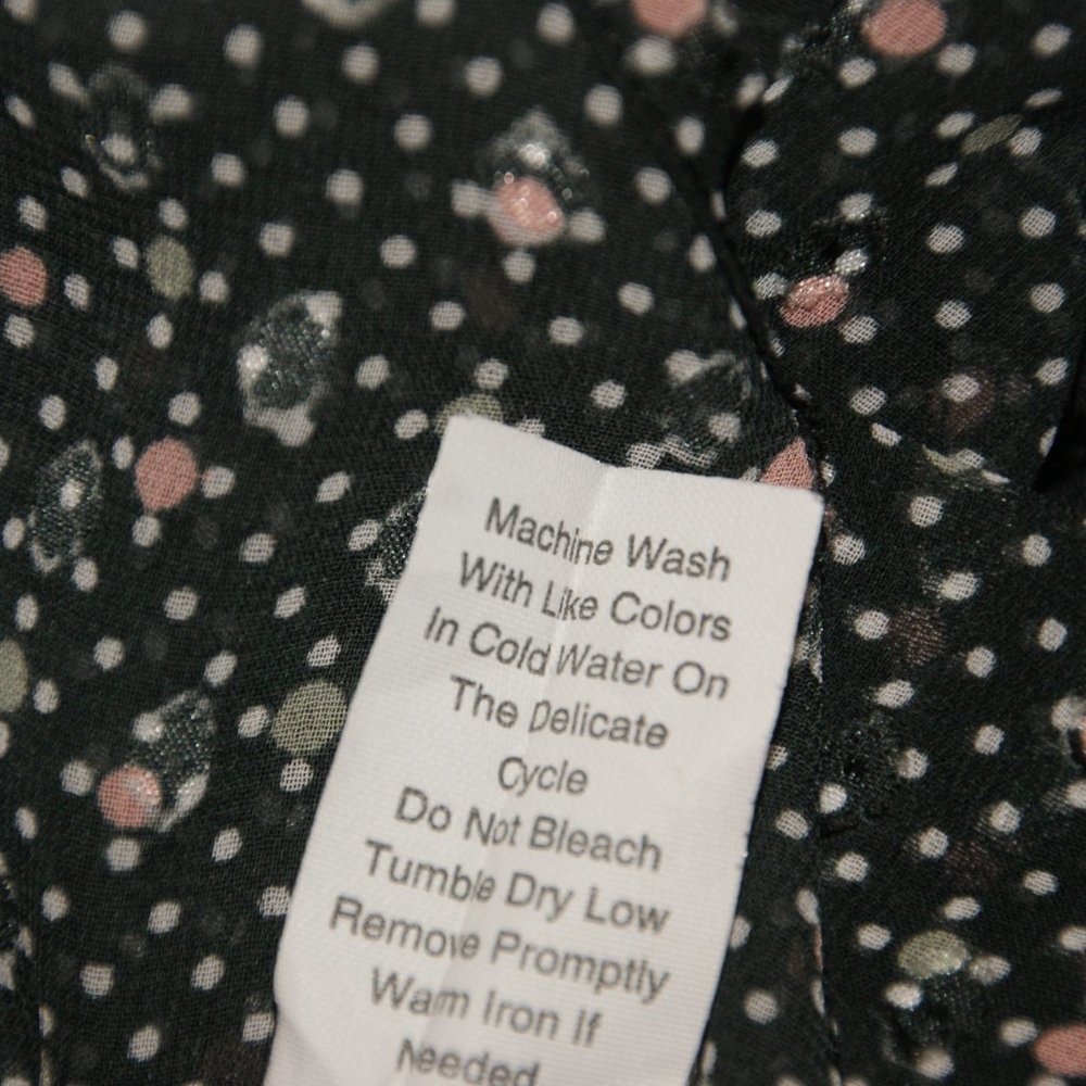 CABI #239 Sheer Black Swiss Polka Dots Blouse sz S - Picture 11 of 14